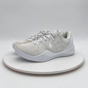 Nike Zoom Kobe 8 Men 4 Women 5.5 Fj9364-100 Triple White Knit Low Training Shoe